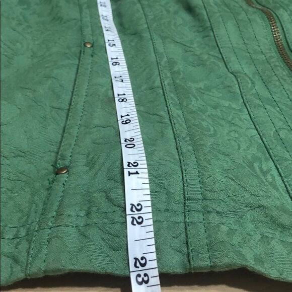 100% Cotton Coldwater Creek Green Jacket - Picture 5 of 13